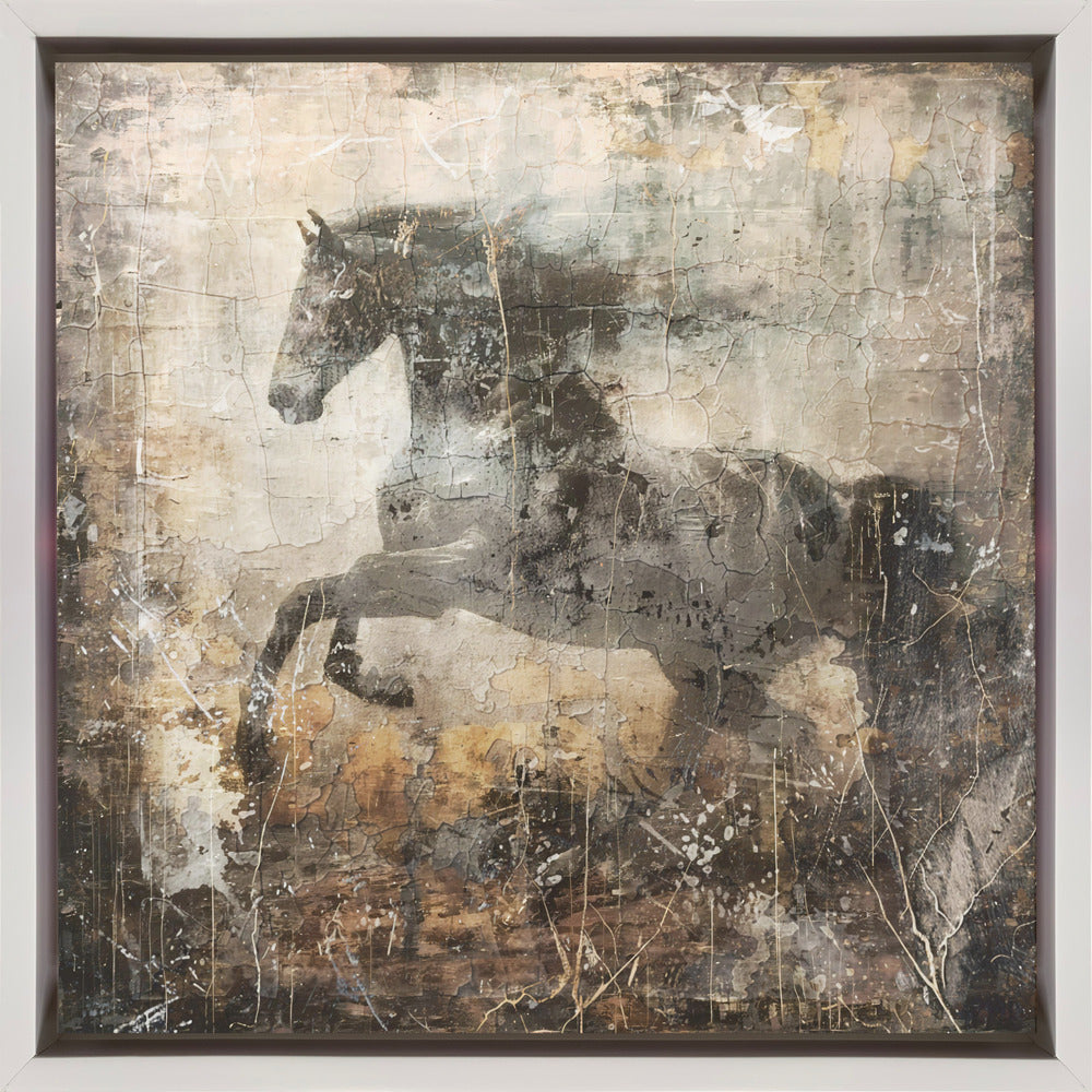 Wall art Horse Vintage Art Illustration 09-canvas-DECOROLALA