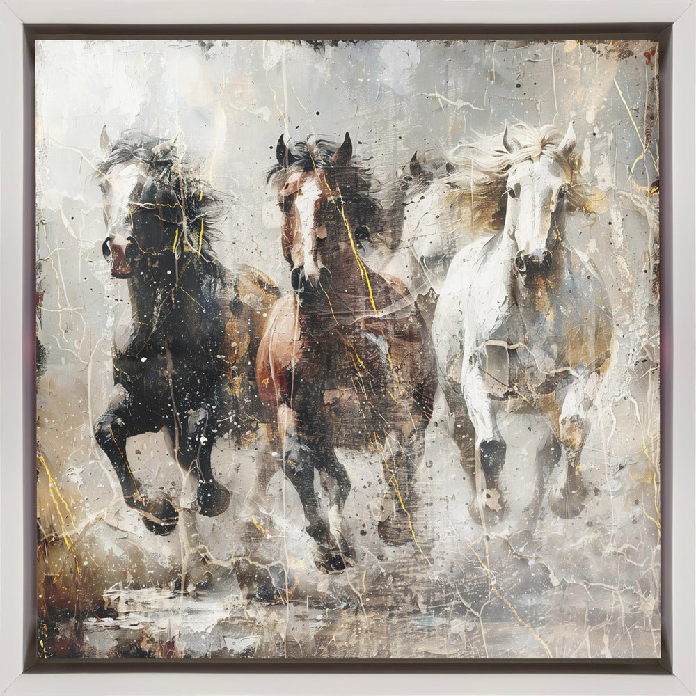 Wall art Horse Vintage Art Illustration 15-canvas-DECOROLALA
