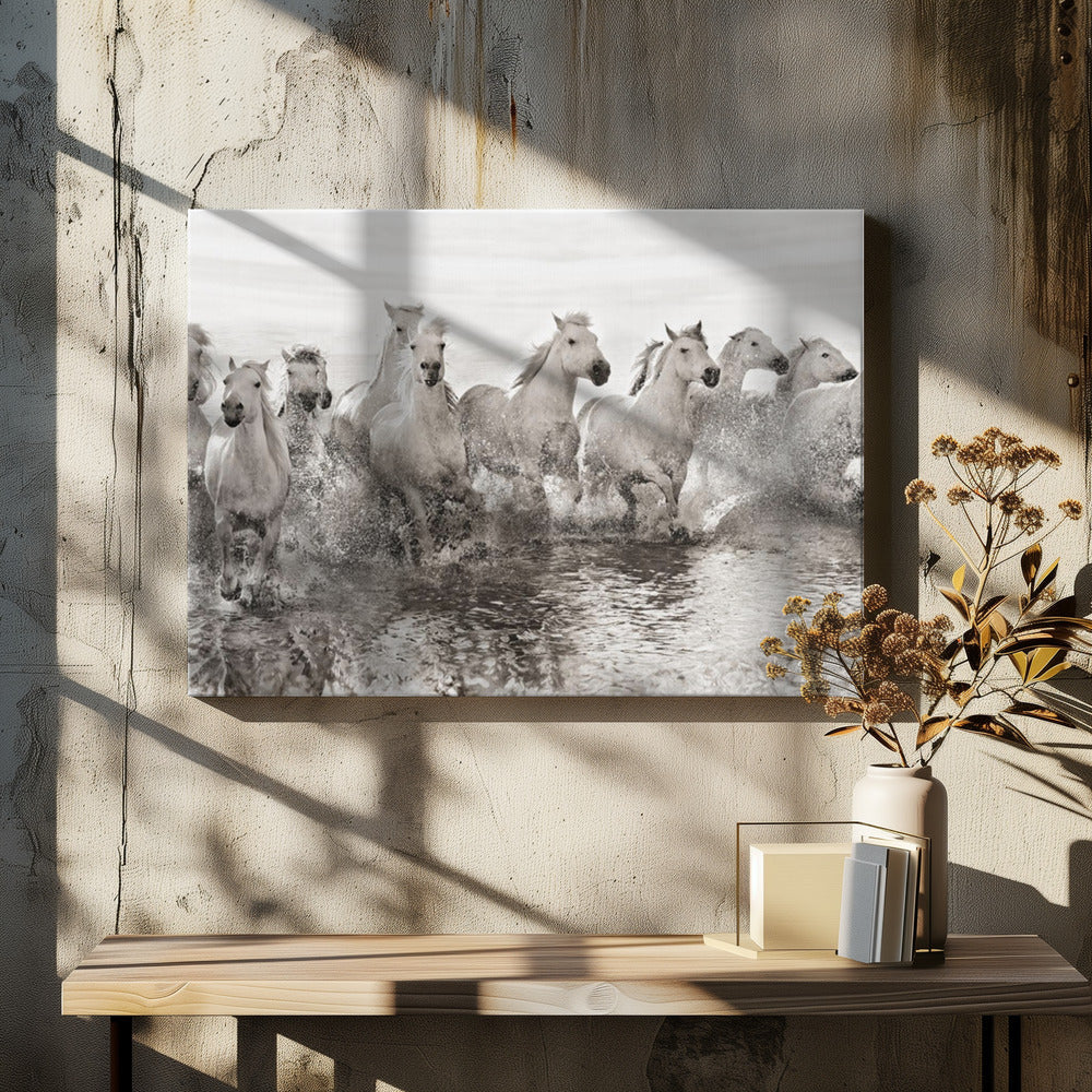 Wall art Illusion of power (13 horse power though)-Canvas Print-DECOROLALA