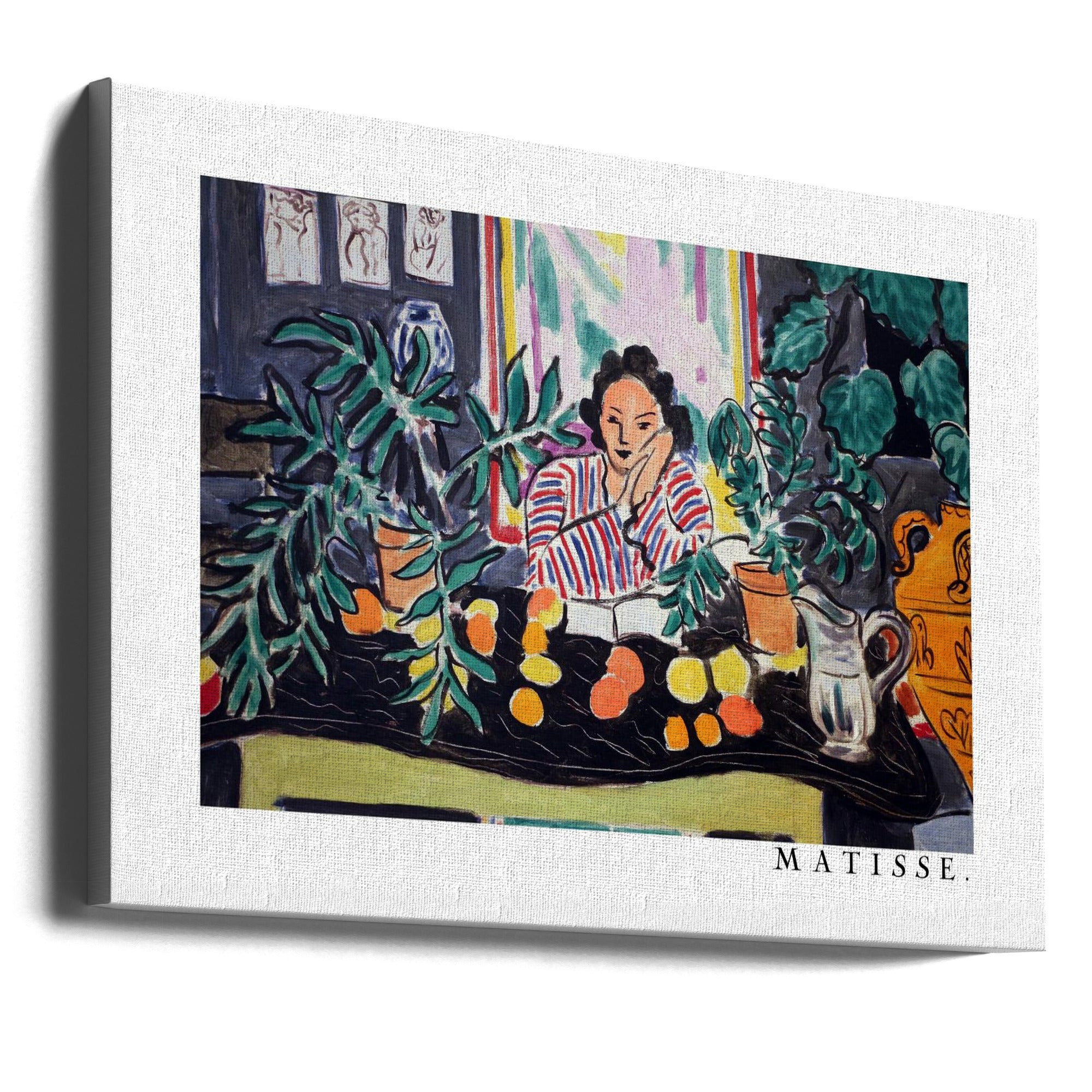 Wall art Interno Con Vaso Etrusco 1940-Canvas Print-DECOROLALA