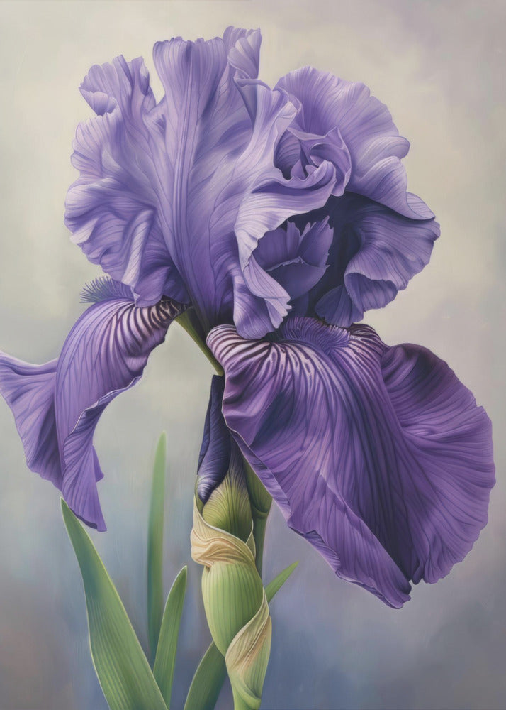 Wall art Iris Fl 100-canvas-DECOROLALA