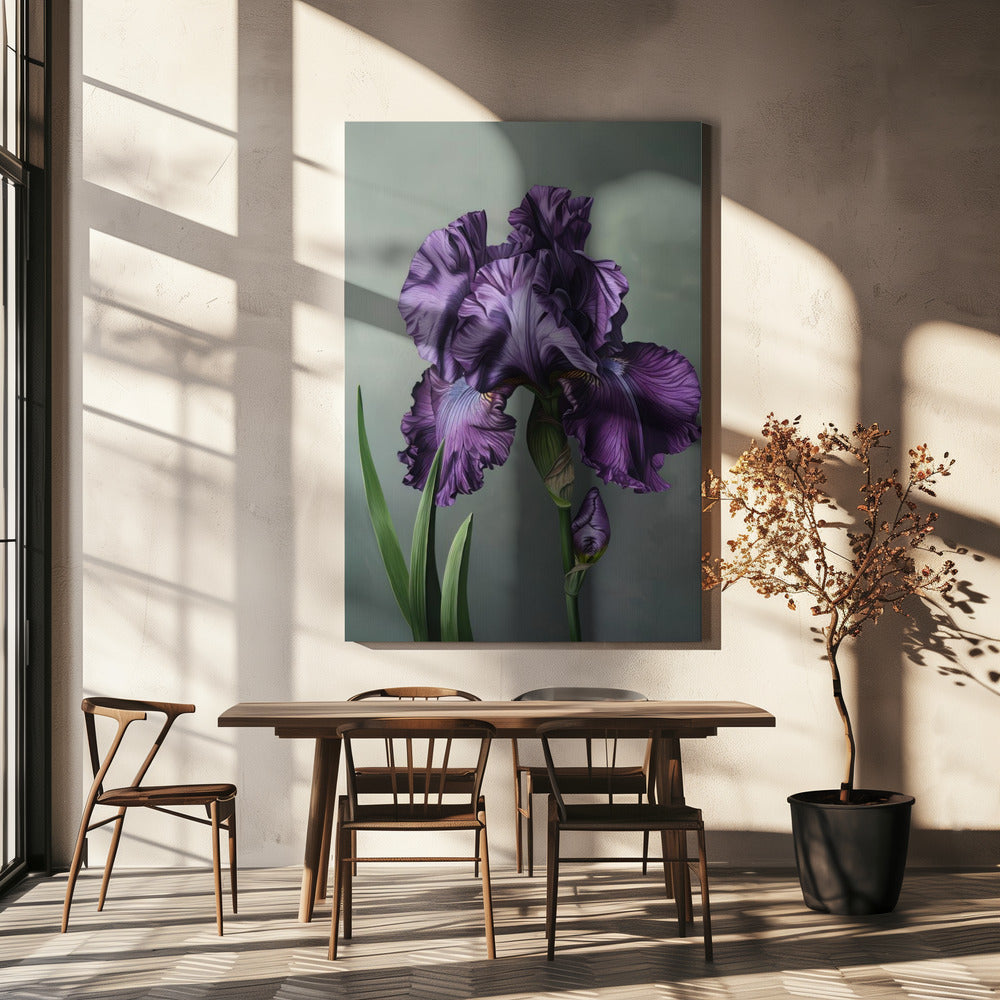 Wall art Iris Fl 18-canvas-DECOROLALA