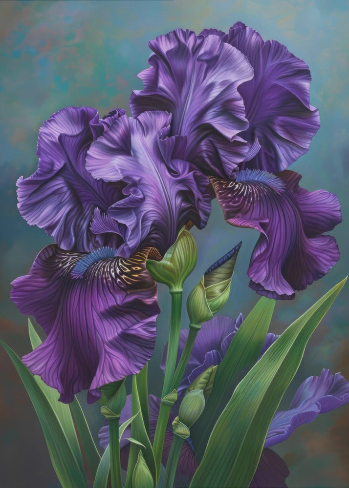 Wall art Iris Fl 3-canvas-DECOROLALA