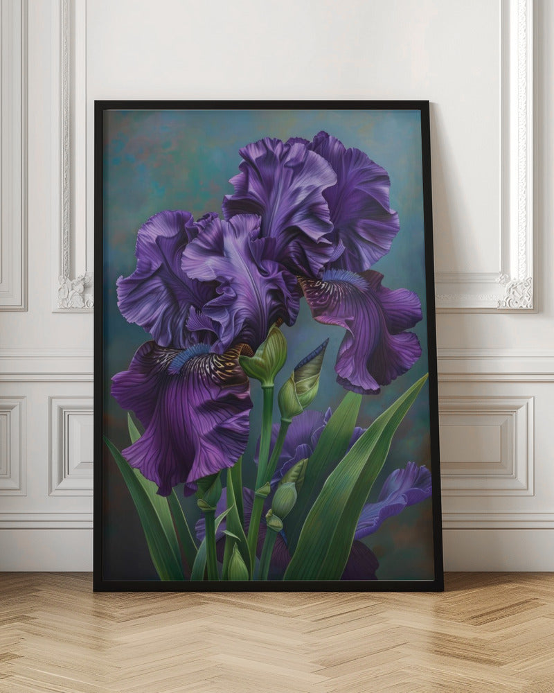 Wall art Iris Fl 3-canvas-DECOROLALA