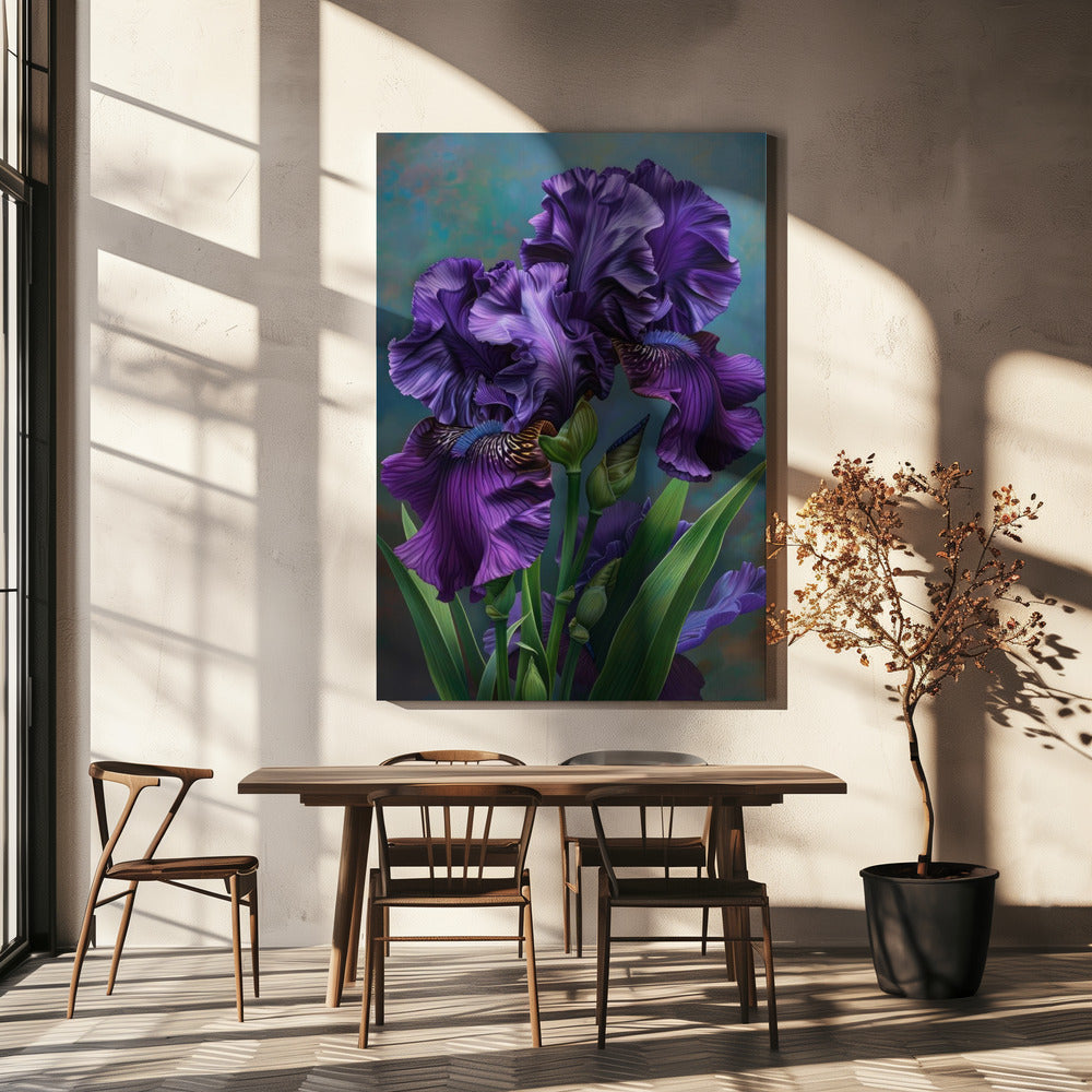 Wall art Iris Fl 3-canvas-DECOROLALA