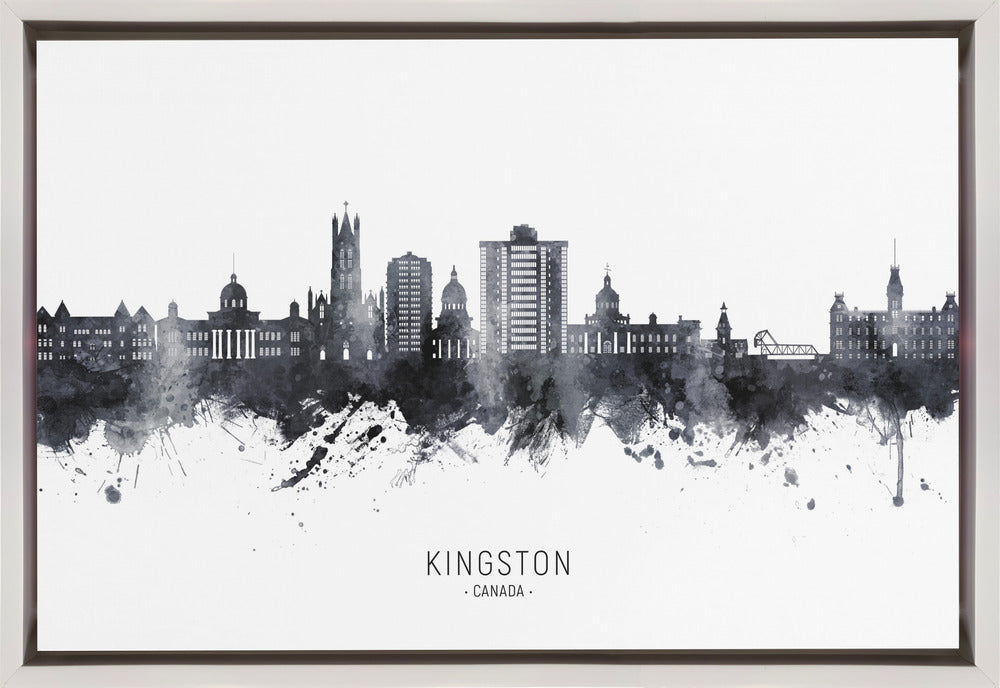 Wall art Kingston Canada Skyline-Canvas Print-DECOROLALA