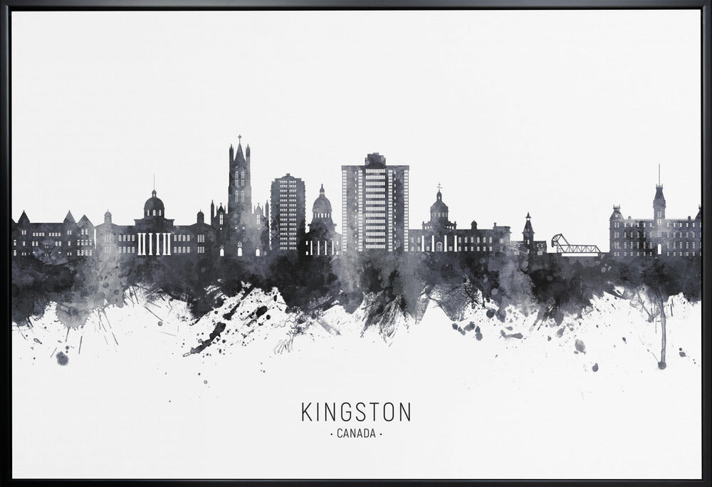 Wall art Kingston Canada Skyline-Canvas Print-DECOROLALA