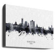 Wall art Kingston Canada Skyline-Canvas Print-DECOROLALA
