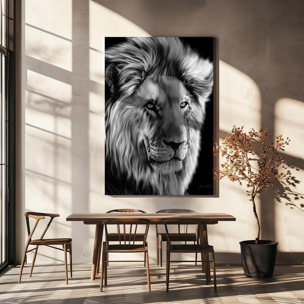 Wall art Leo II-canvas-DECOROLALA