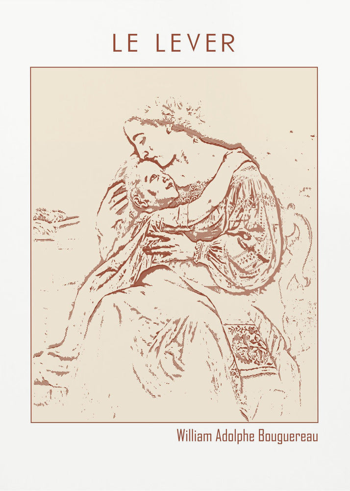 Wall art Line Art Minimalist – Le Lever (1865)-Canvas Print-DECOROLALA