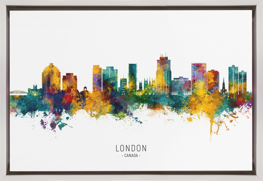 Wall art London Canada Skyline-Canvas Print-DECOROLALA