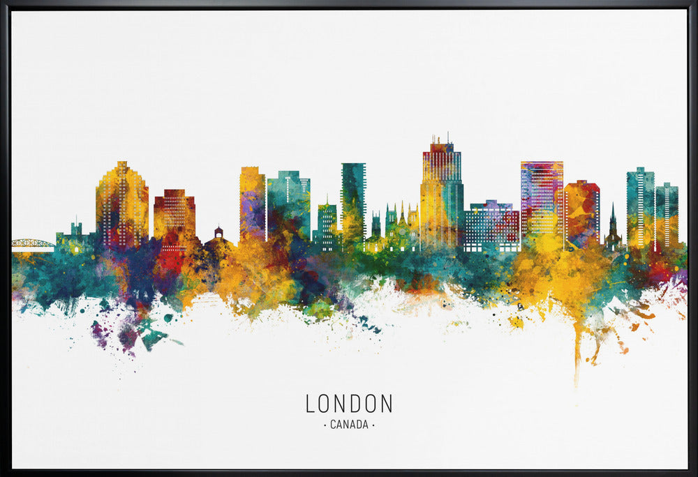 Wall art London Canada Skyline-Canvas Print-DECOROLALA