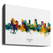 Wall art London Canada Skyline-Canvas Print-DECOROLALA