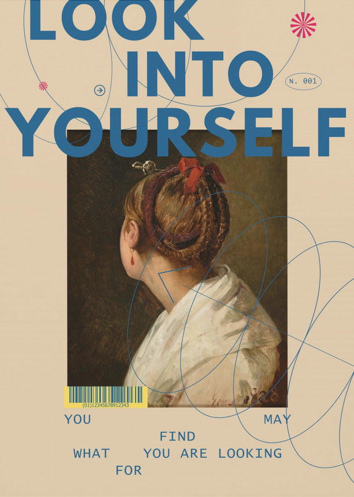 Wall art Look Into Yourself-Canvas Print-DECOROLALA