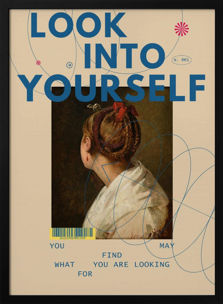 Wall art Look Into Yourself-Canvas Print-DECOROLALA