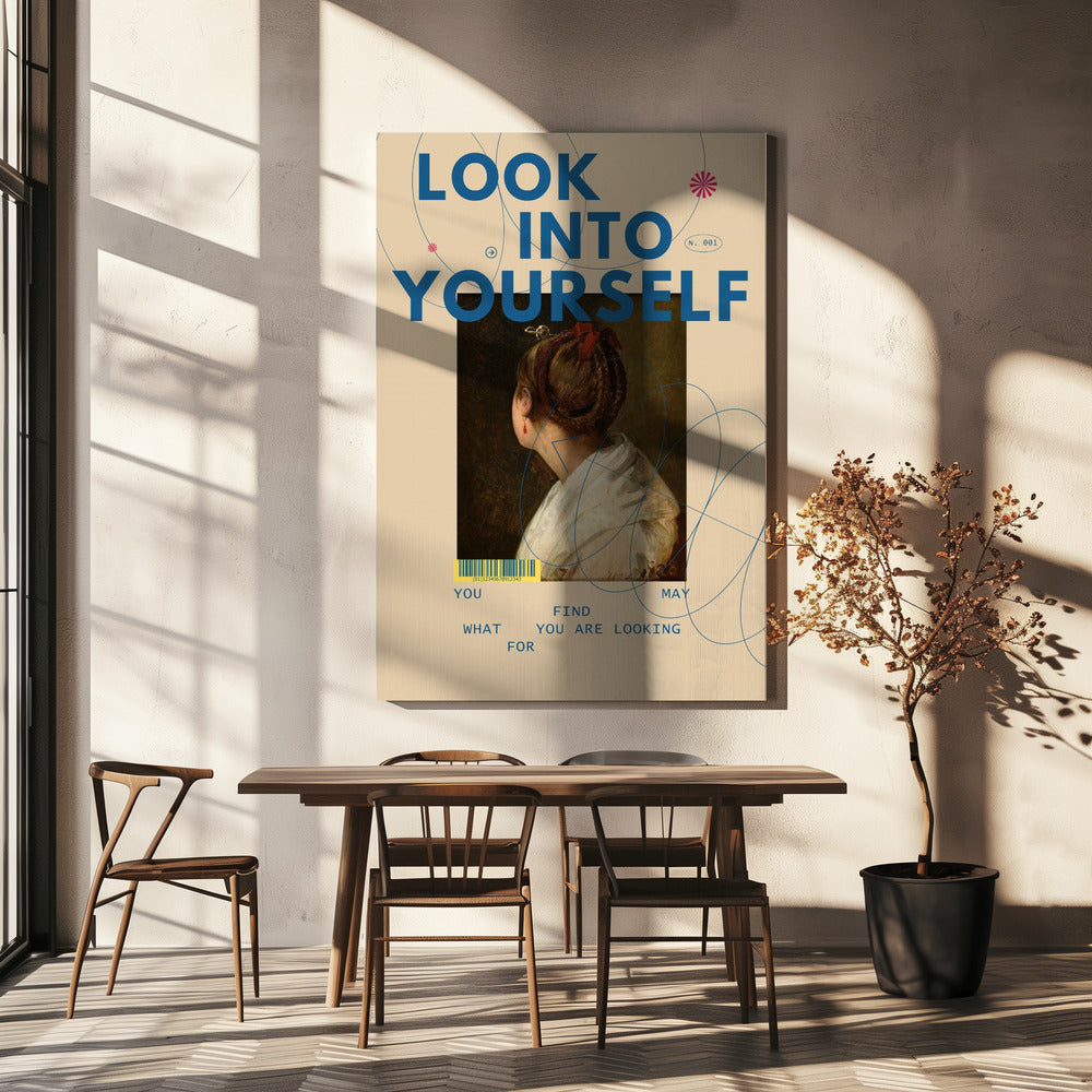 Wall art Look Into Yourself-Canvas Print-DECOROLALA