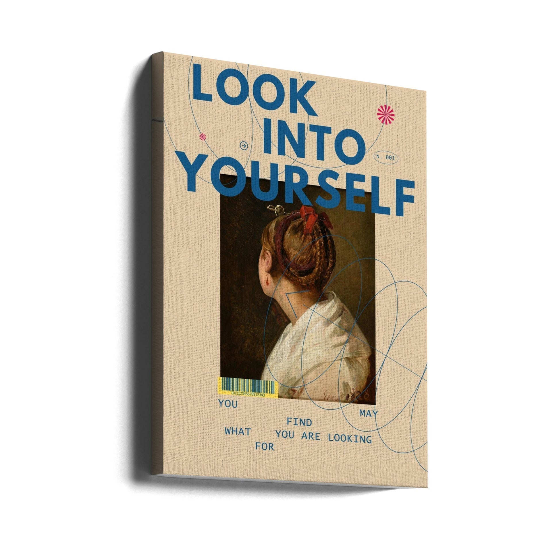 Wall art Look Into Yourself-Canvas Print-DECOROLALA