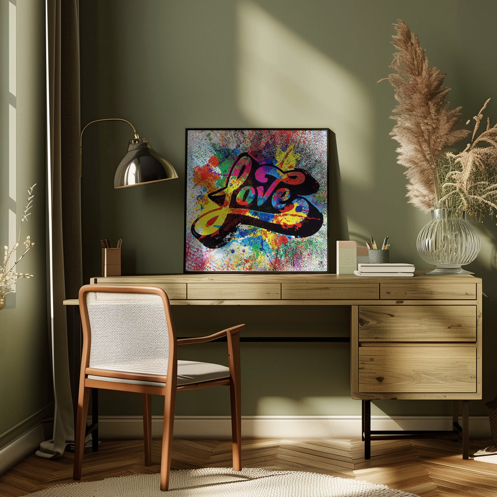 Wall art Love-canvas-DECOROLALA