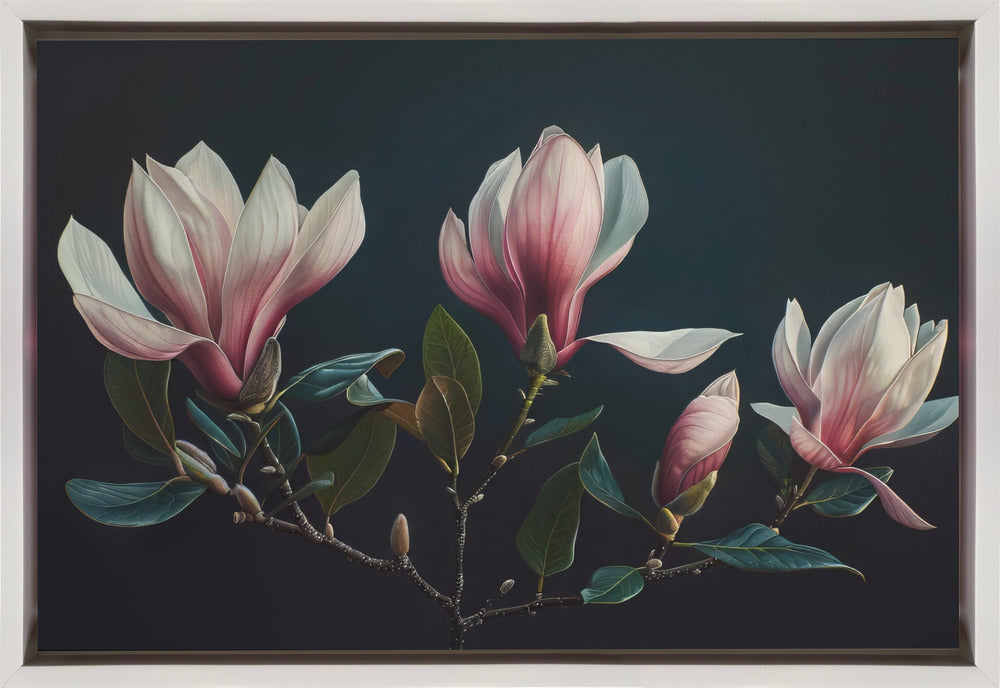 Wall art Lovely Magnolias 25-canvas-DECOROLALA