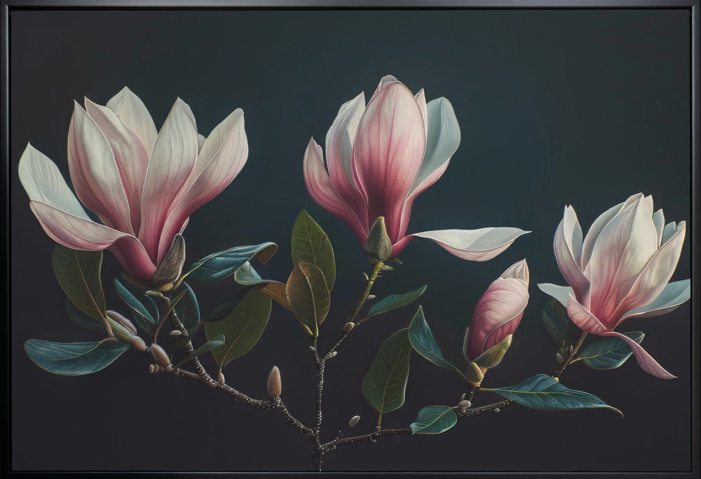 Wall art Lovely Magnolias 25-canvas-DECOROLALA