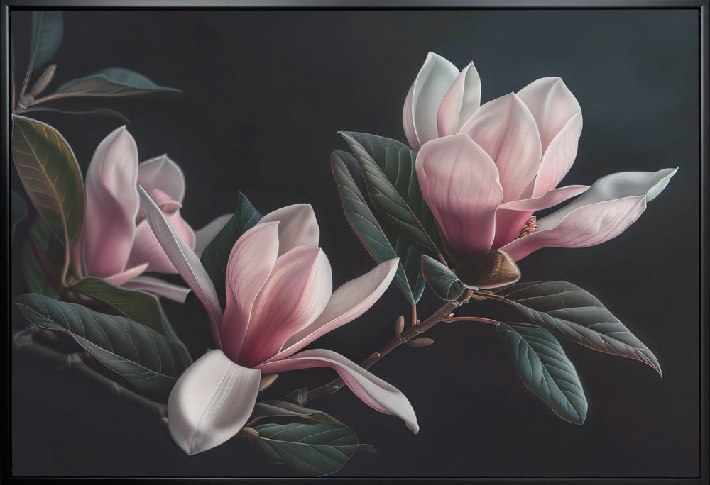 Wall art Lovely Magnolias 26-canvas-DECOROLALA