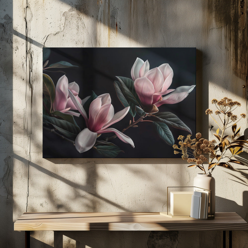 Wall art Lovely Magnolias 26-canvas-DECOROLALA