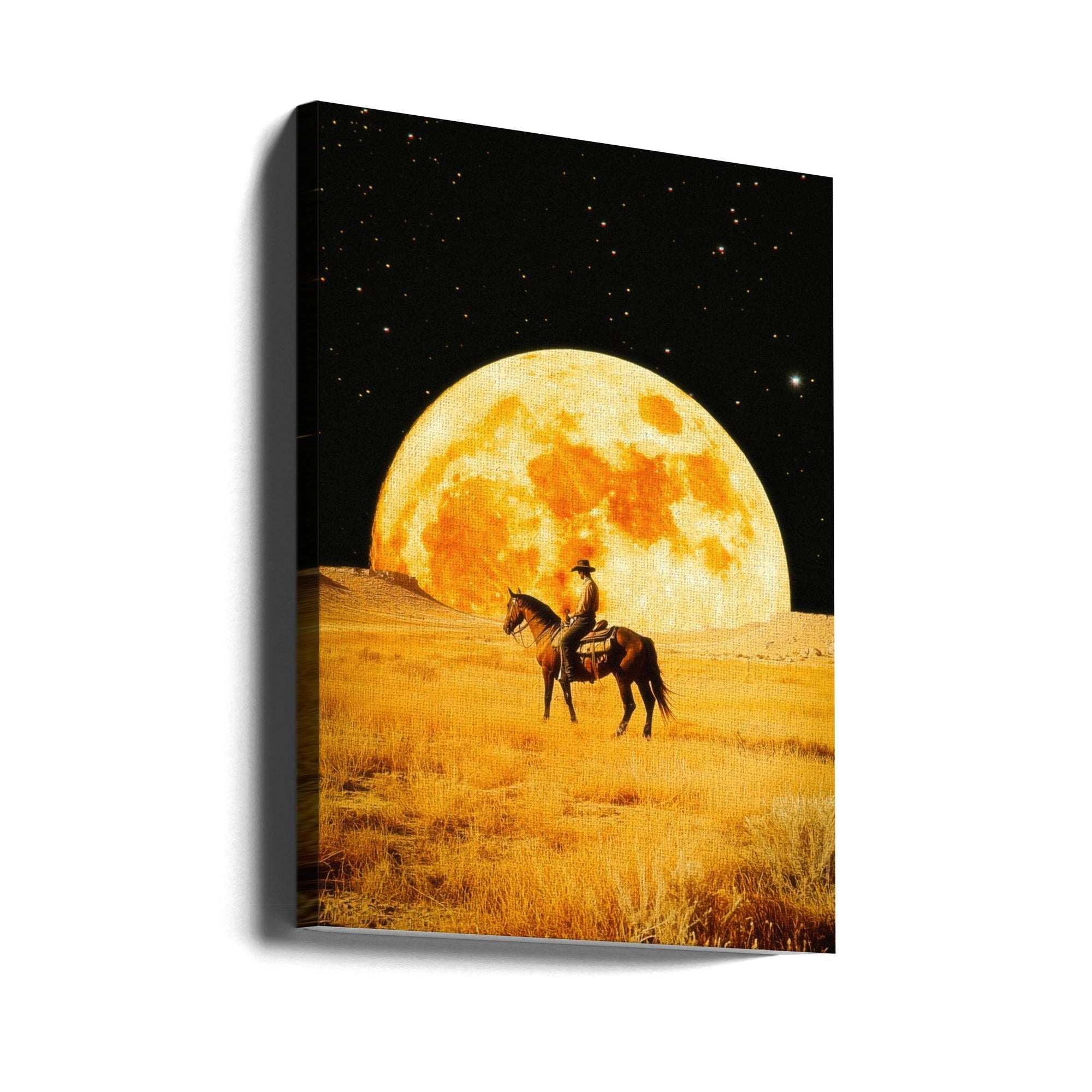 Wall art Lunar Cowboy-Canvas Print-DECOROLALA
