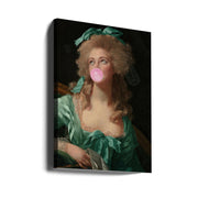 Wall art Madame Bubble-Gum-Canvas Print-DECOROLALA