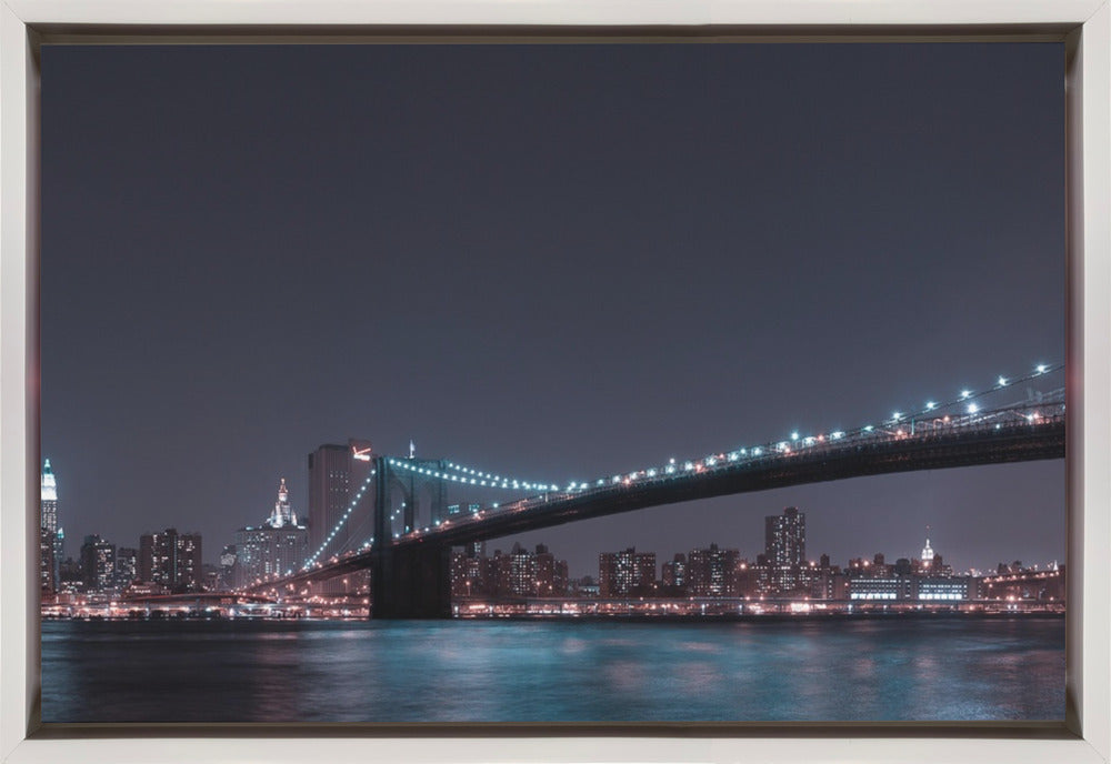 Wall art Manhattan Skyline and Brooklyn Bridge-Canvas Print-DECOROLALA