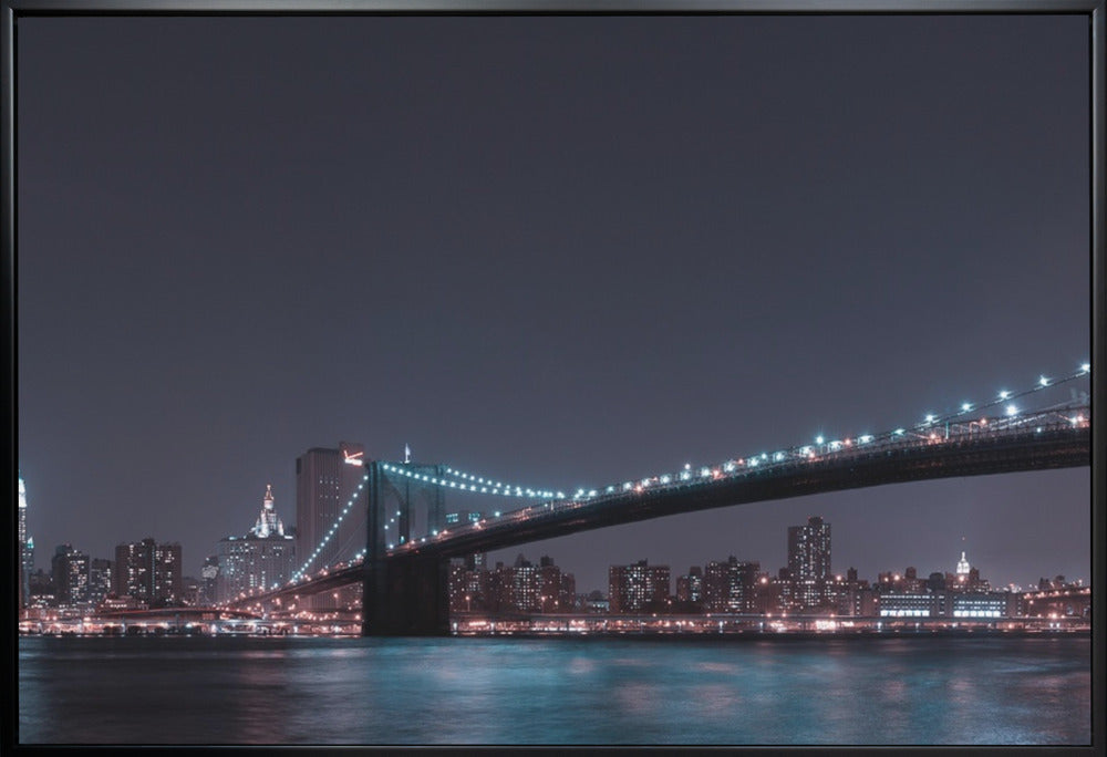 Wall art Manhattan Skyline and Brooklyn Bridge-Canvas Print-DECOROLALA