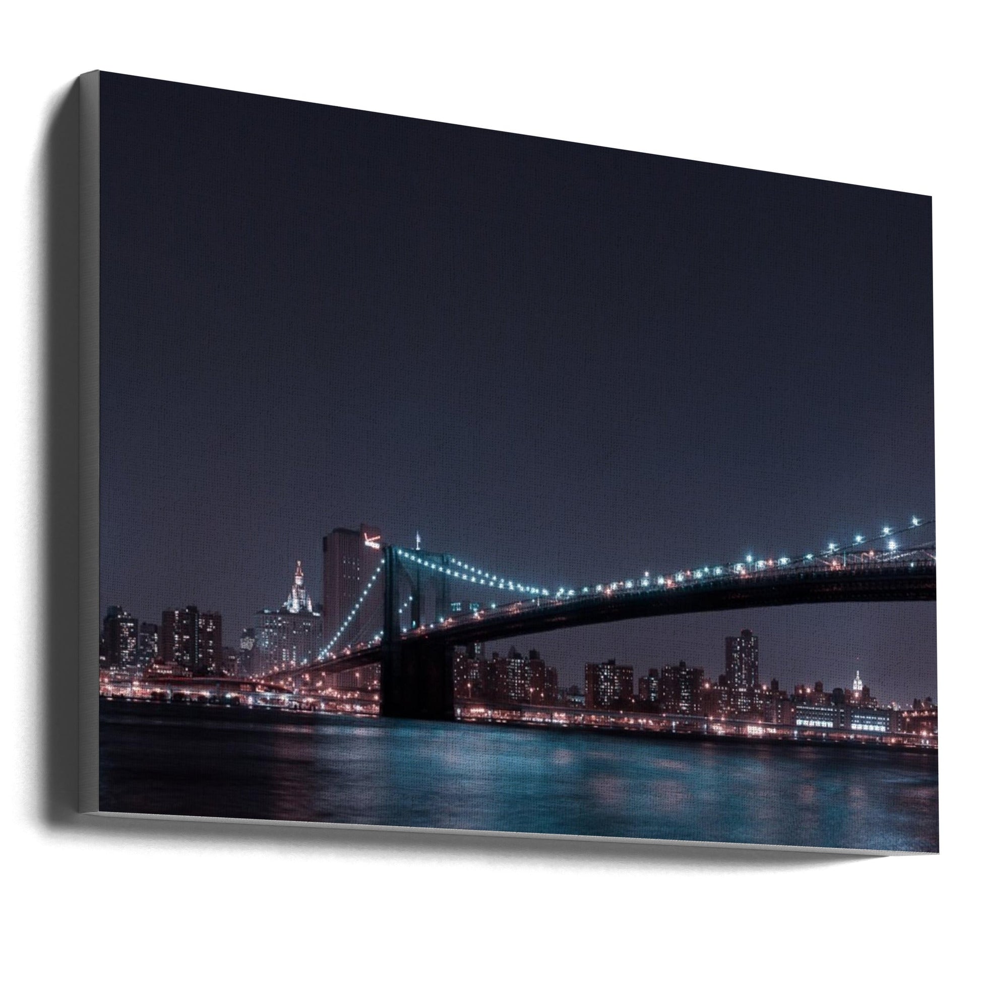 Wall art Manhattan Skyline and Brooklyn Bridge-Canvas Print-DECOROLALA