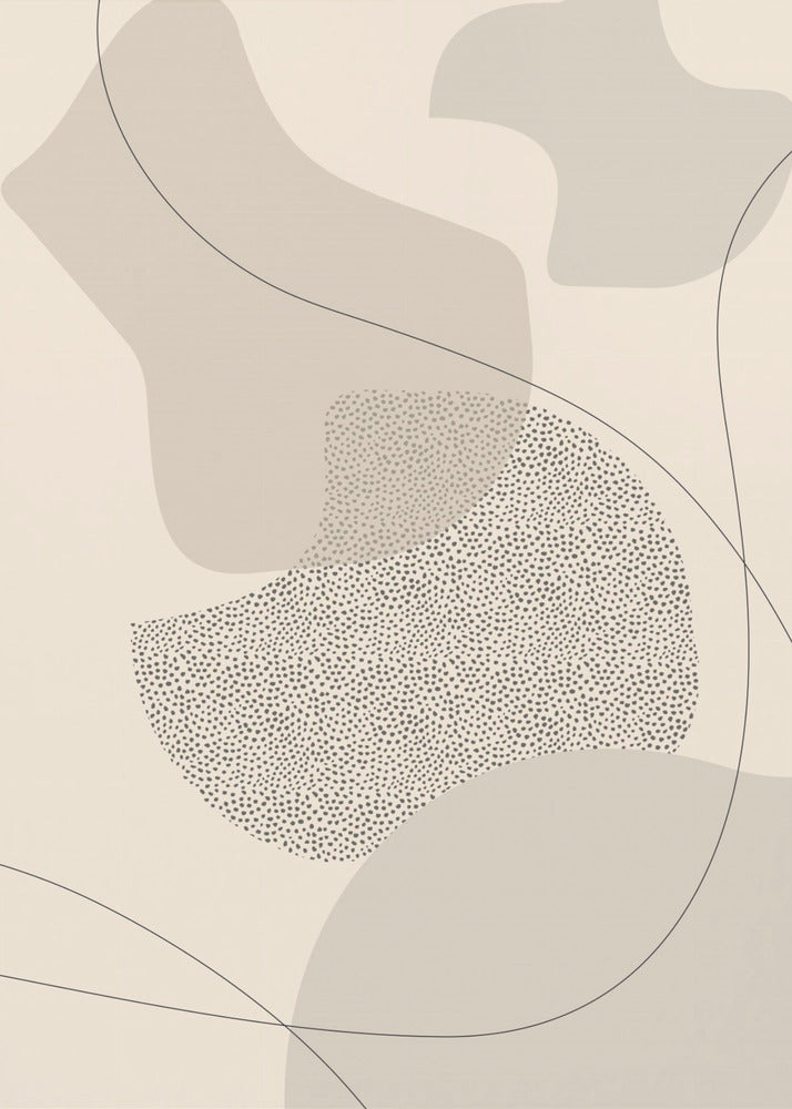 Wall art Mid-Century Modern No. 2 | brown-canvas-DECOROLALA