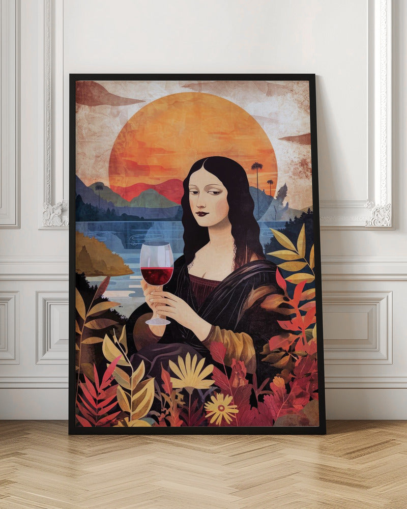Wall art Mona Lisa Chill Out Watercolor Digital Painting-Canvas Print-DECOROLALA