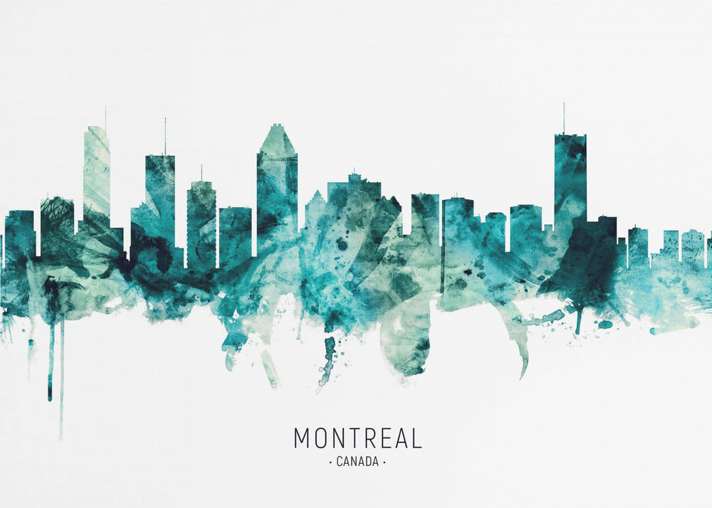Wall art Montreal Canada Skyline-Canvas Print-DECOROLALA