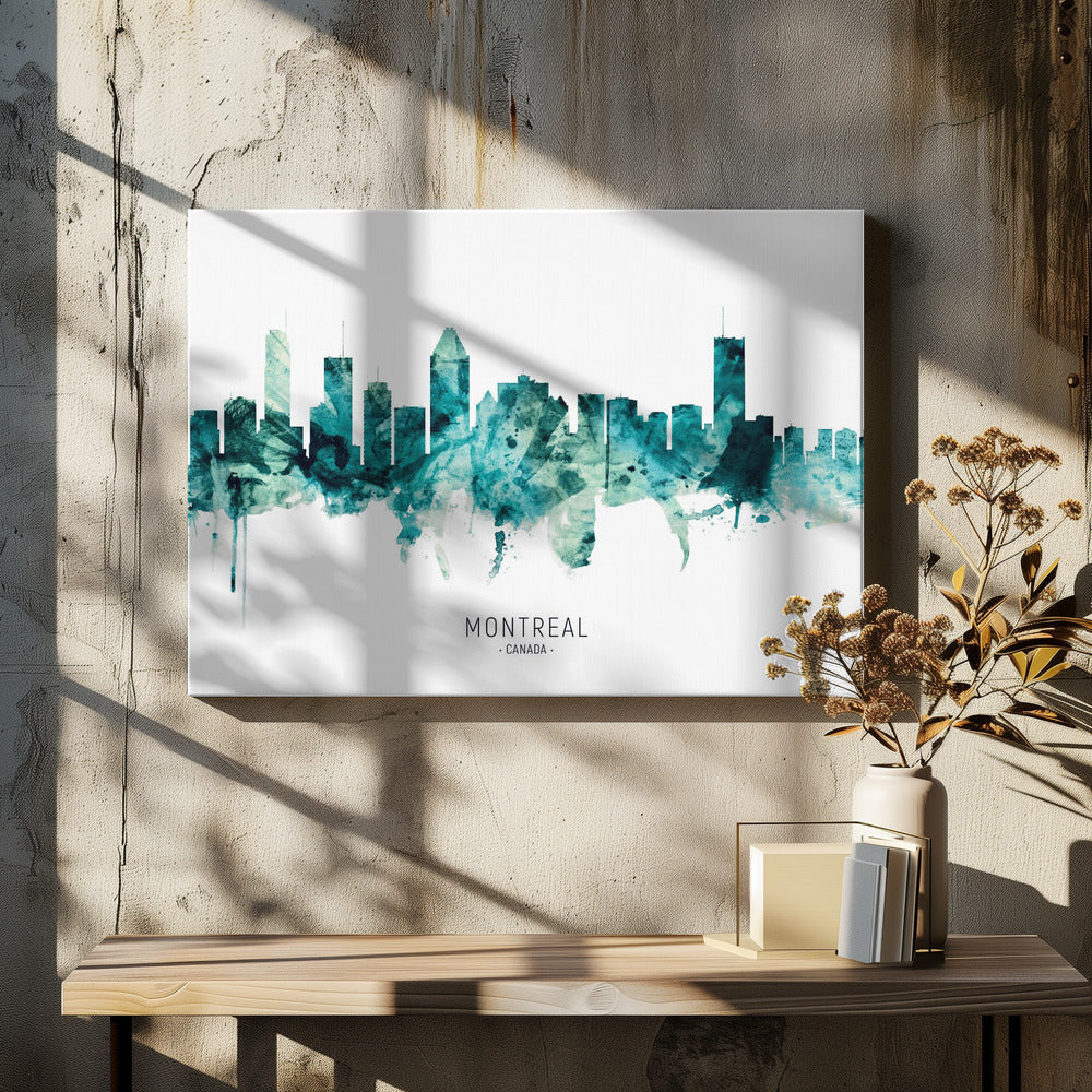 Wall art Montreal Canada Skyline-Canvas Print-DECOROLALA