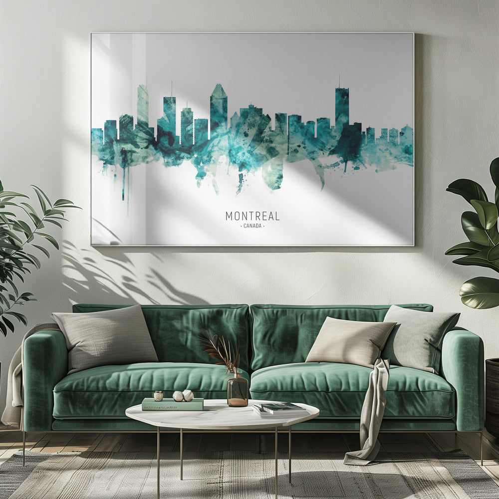 Wall art Montreal Canada Skyline-Canvas Print-DECOROLALA