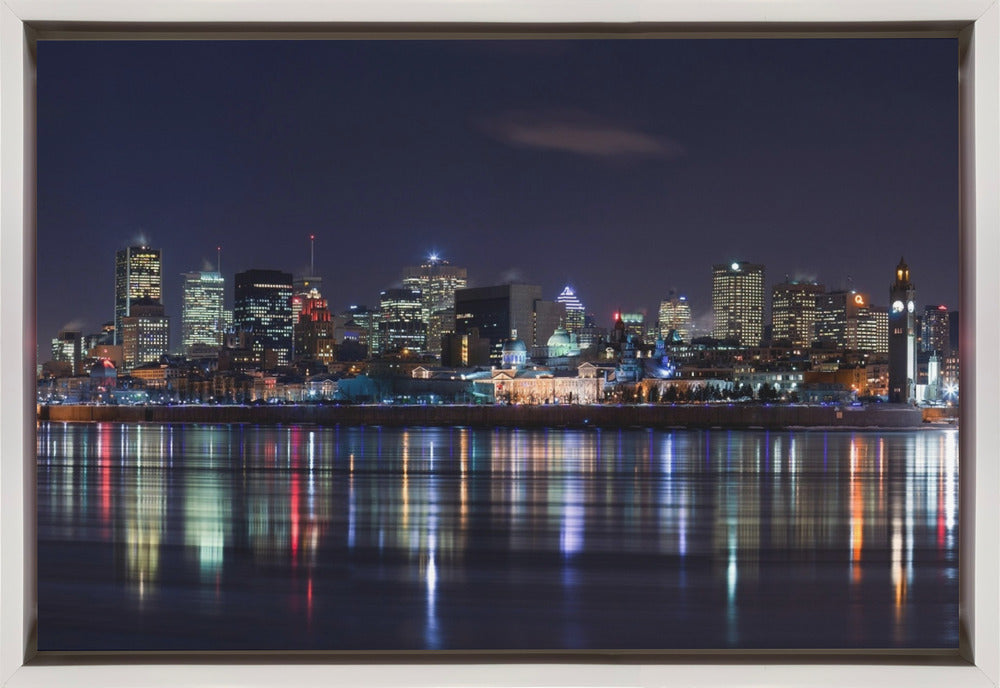 Wall art Montreal Night-Canvas Print-DECOROLALA