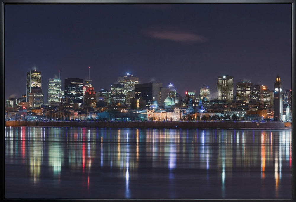 Wall art Montreal Night-Canvas Print-DECOROLALA