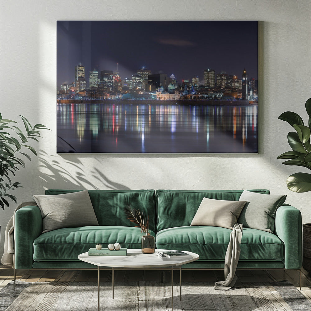 Wall art Montreal Night-Canvas Print-DECOROLALA