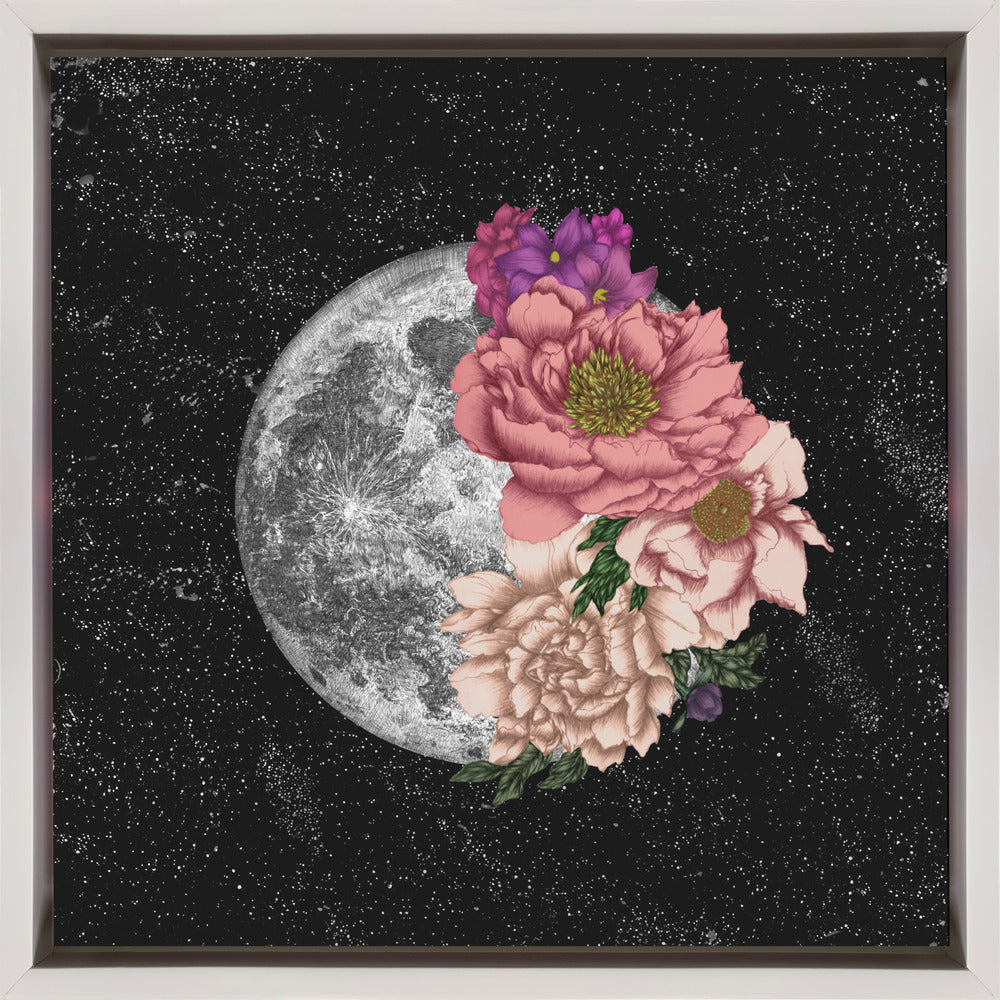 Wall art Moon Abloom New Square-canvas-DECOROLALA