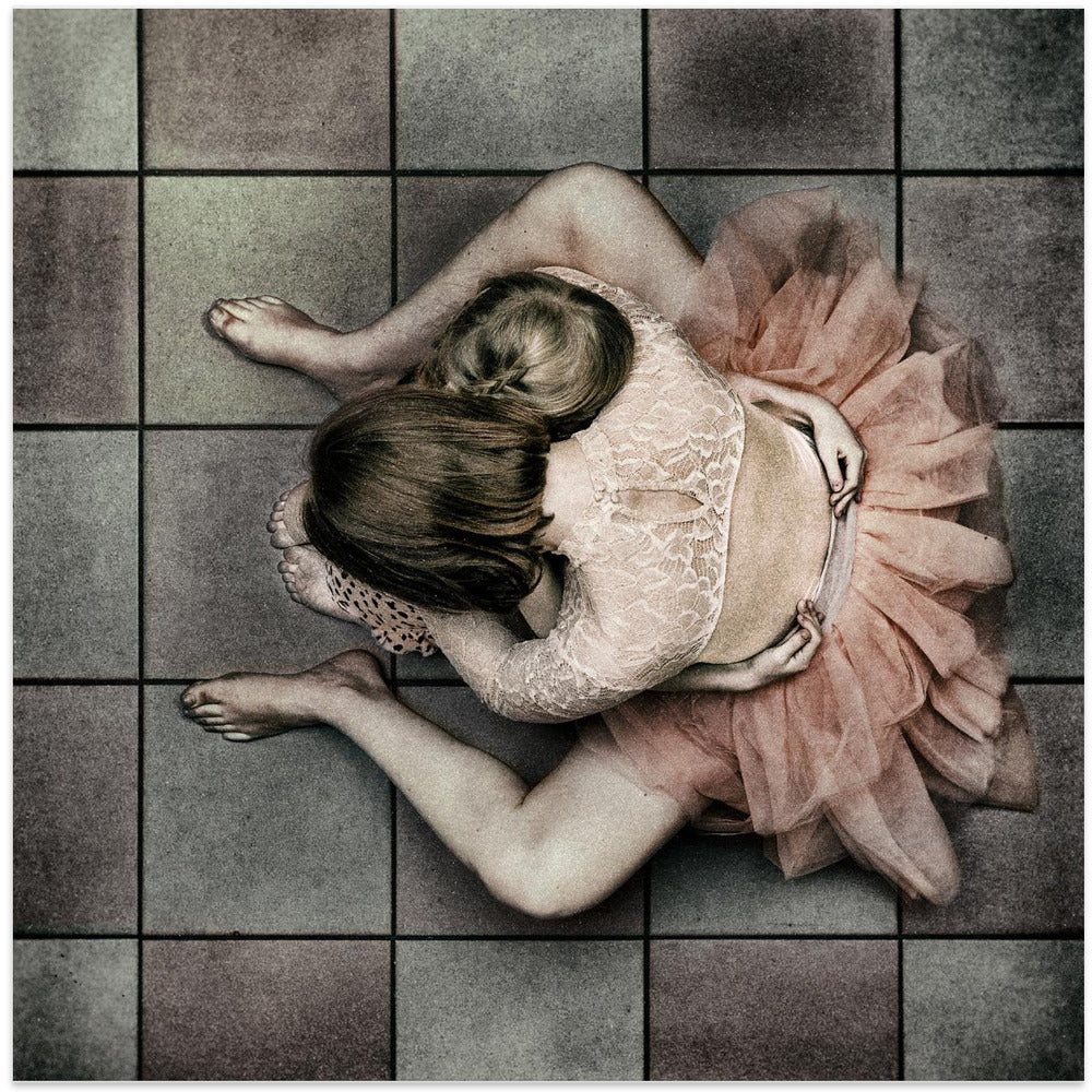 Wall art Mother and daughter-Canvas Print-DECOROLALA