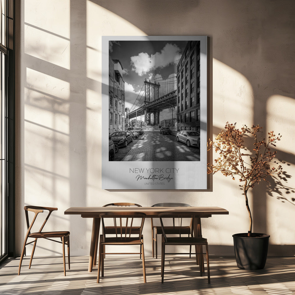 Wall art-NEW YORK CITY Manhattan Bridge-Canvas Print-DECOROLALA