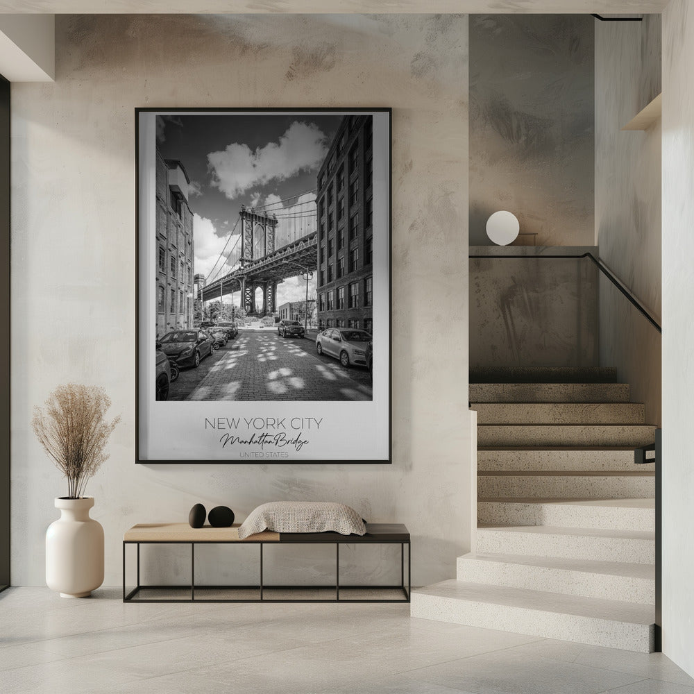 Wall art-NEW YORK CITY Manhattan Bridge-Canvas Print-DECOROLALA