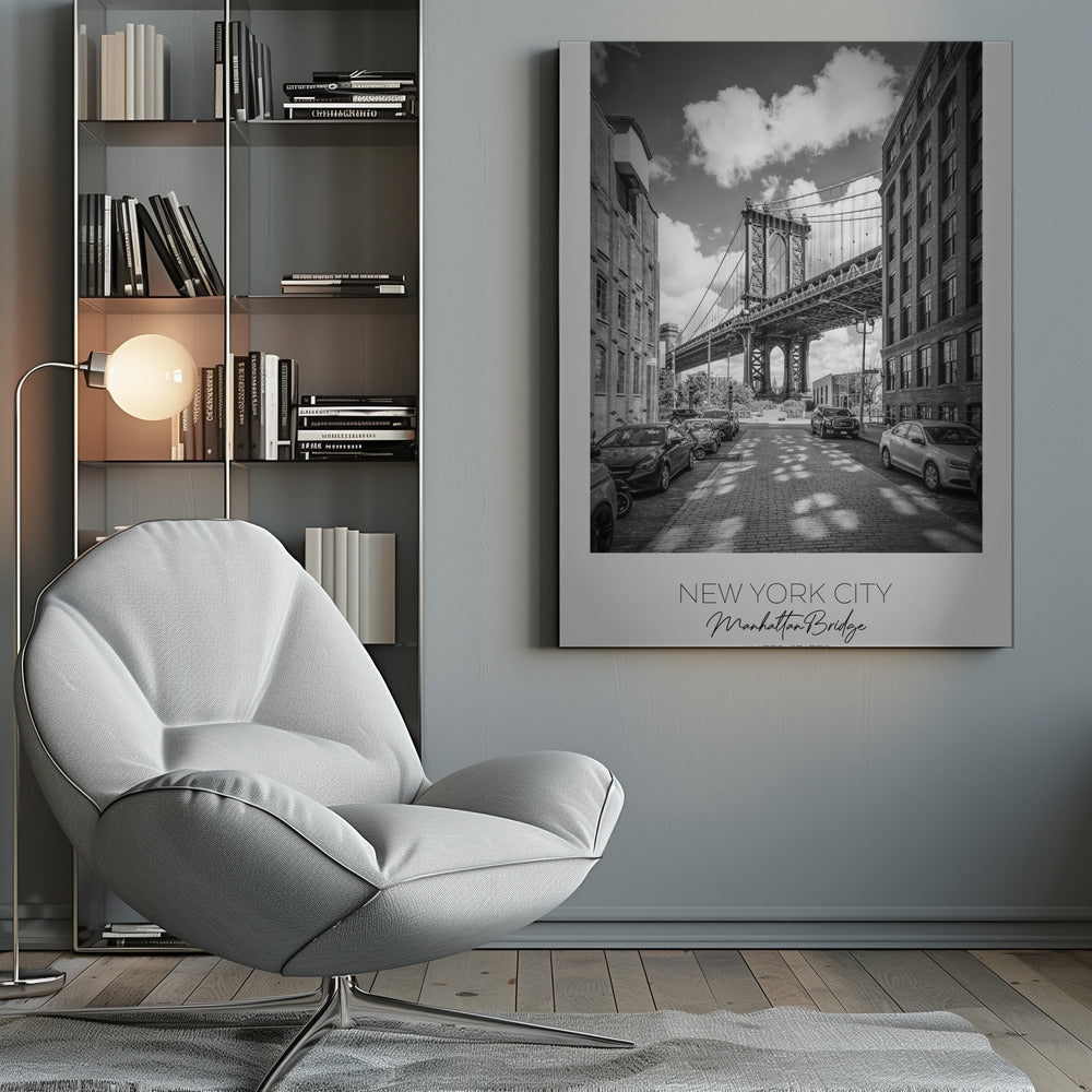 Wall art-NEW YORK CITY Manhattan Bridge-Canvas Print-DECOROLALA