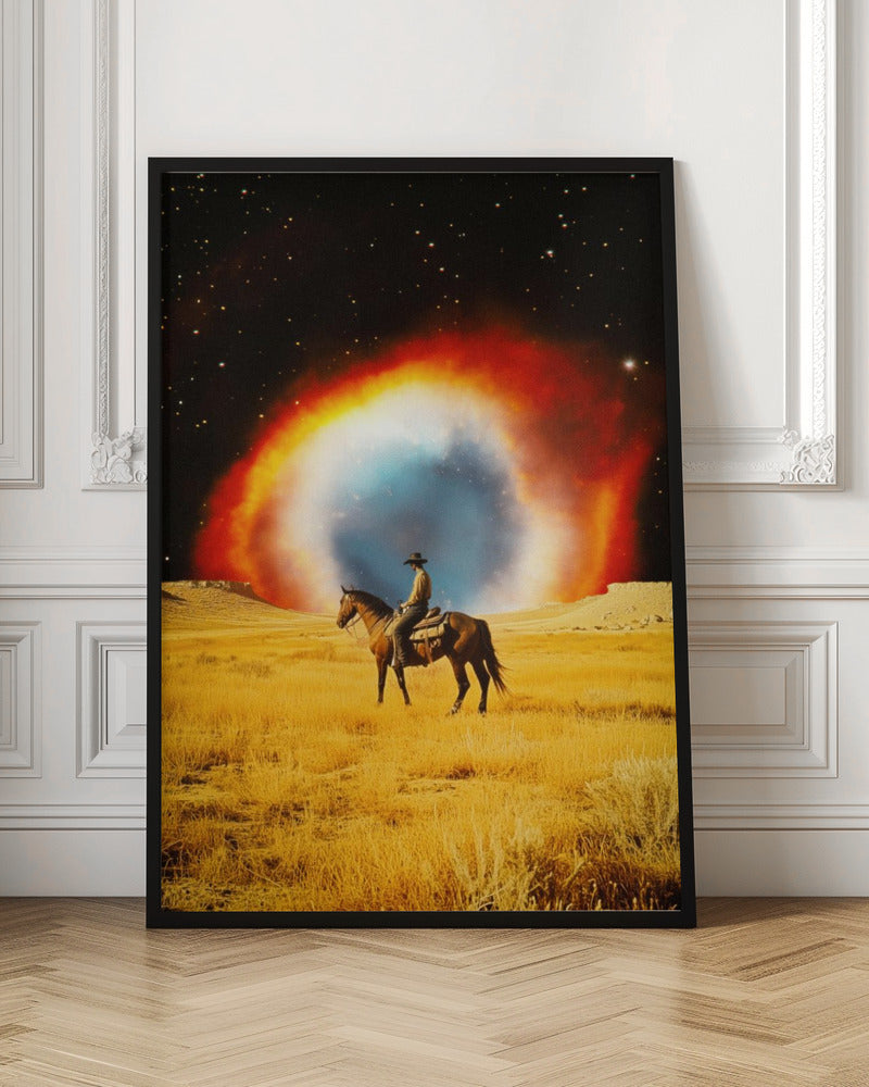 Wall art Nebula Cowboy-Canvas Print-DECOROLALA