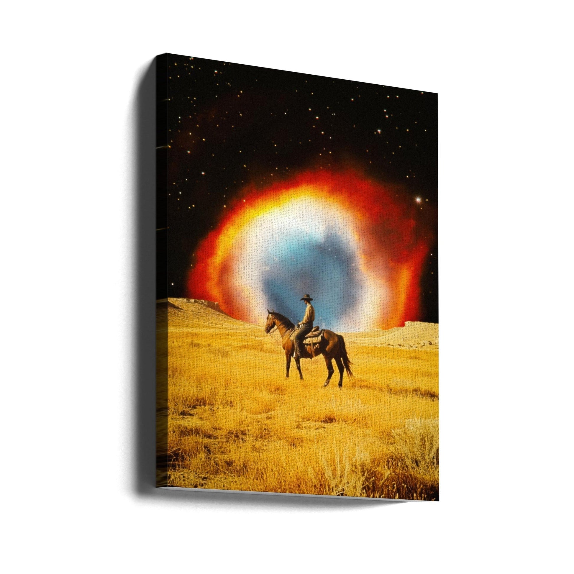 Wall art Nebula Cowboy-Canvas Print-DECOROLALA