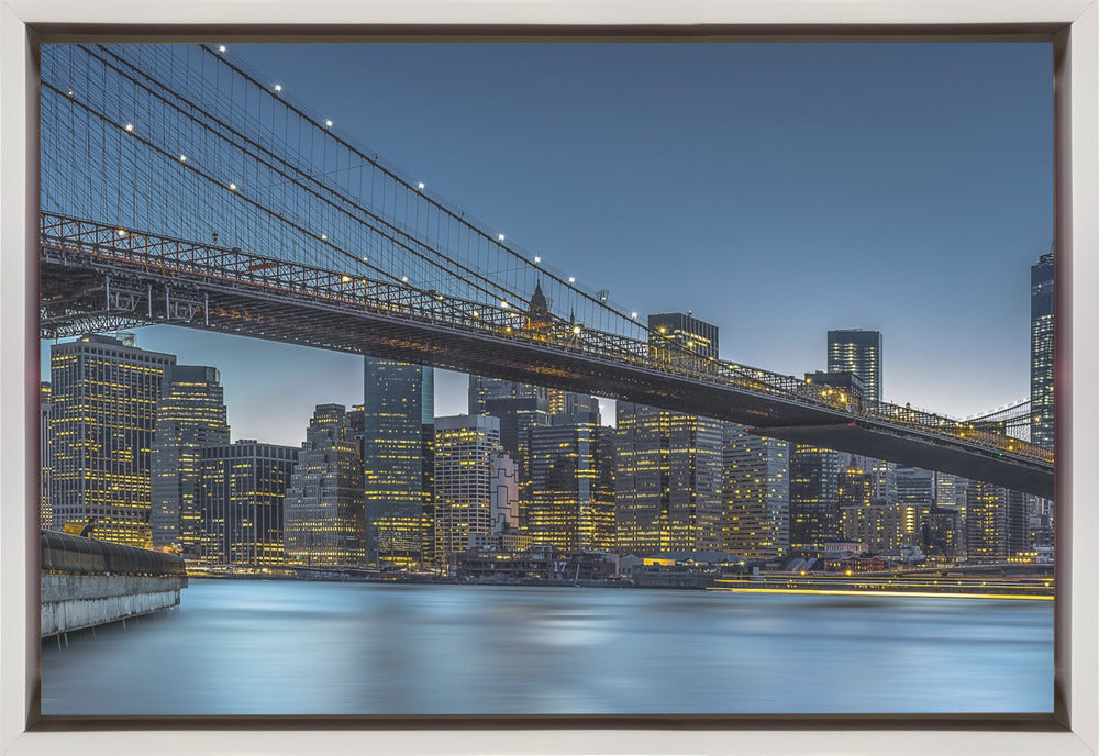 Wall art New York - Blue Hour over Manhattan-Canvas Print-DECOROLALA