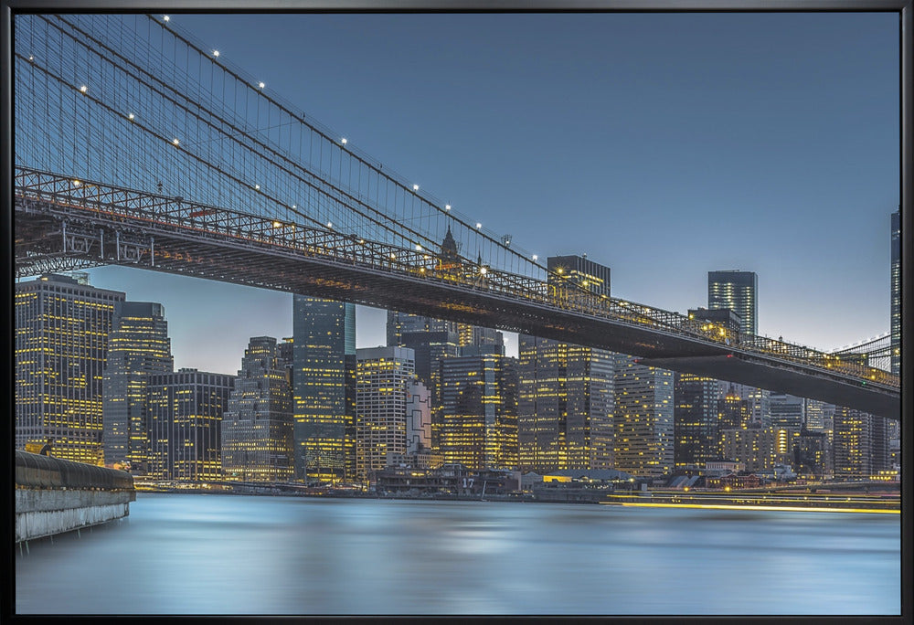 Wall art New York - Blue Hour over Manhattan-Canvas Print-DECOROLALA