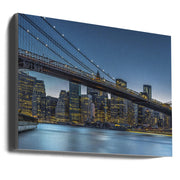 Wall art New York - Blue Hour over Manhattan-Canvas Print-DECOROLALA