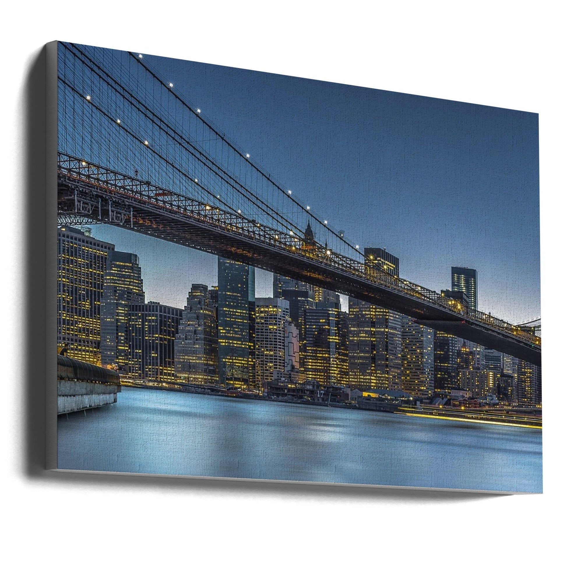 Wall art New York - Blue Hour over Manhattan-Canvas Print-DECOROLALA